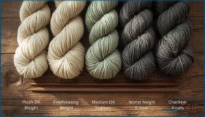 dk yarn vs. other yarn weights dk yarn vs. other yarn weights
