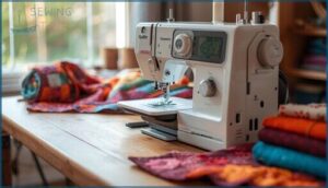 domestic sewing machines with quilting features