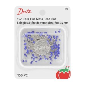 Hand Sewing Thin Fabrics: Tools, Techniques & Finishing Tips 1 Dritz 172 Glass Head Pins, B0055726S2