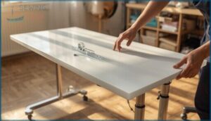 ensuring table stability and leveling