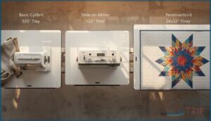 free-arm and extension table availability