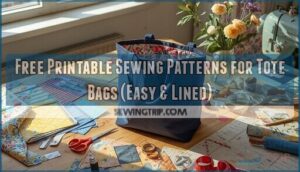 Free Printable Sewing Patterns for Tote Bags (Easy & Lined) 4 free printable sewing patterns for tote bags