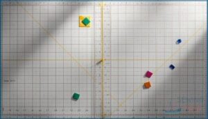 grid lines and measurement markings grid lines and measurement markings