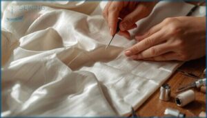 hand basting and thread tracing