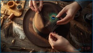 how feathers are attached to hats how feathers are attached to hats