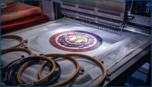 large embroidery area and design flexibility large embroidery area and design flexibility
