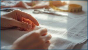 leaving sufficient thread length leaving sufficient thread length