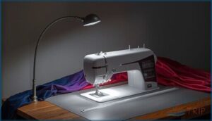 led light strips and gooseneck lamps