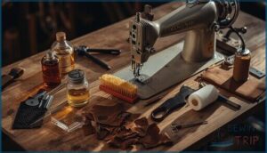 maintenance and accessories for leather sewing