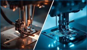 mechanical vs. electronic threaders mechanical vs. electronic threaders