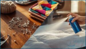 methods for basting: pins vs. spray adhesive methods for basting: pins vs. spray adhesive