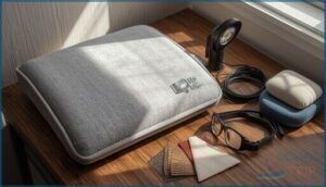 packing a comfort kit (chair cushion, lighting) packing a comfort kit (chair cushion, lighting)