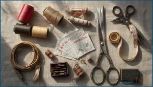 packing essential sewing supplies for travel