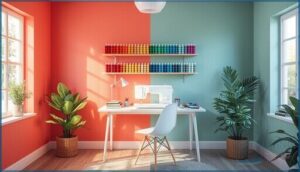 personalizing your sewing room with color personalizing your sewing room with color