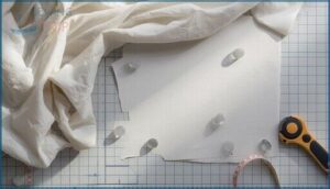 placing patterns and securing fabric placing patterns and securing fabric