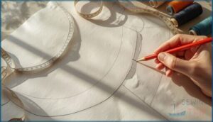 redrawing and blending neckline curves redrawing and blending neckline curves