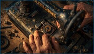 repairing and rebuilding vintage sewing machines