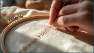 running stitch (straight stitch)