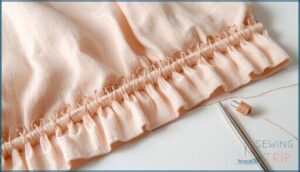 securing the gathers securing the gathers