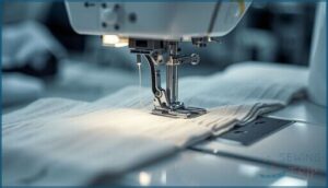 sensor-assisted fabric feeding sensor-assisted fabric feeding