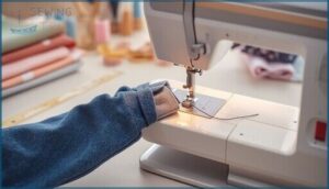 sewing area and free arm capability sewing area and free arm capability