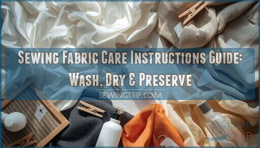 sewing fabric care instructions guide