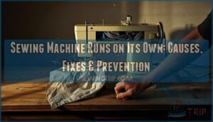 sewing machine runs on its own