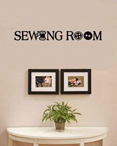 25 Sewing Room Wall Decor Ideas for Creative, Organized & Stylish Spaces 7 Sewing Room Vinyl Wall Art B01N79HH89
