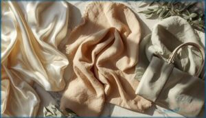silk, linen, and bamboo silk, linen, and bamboo