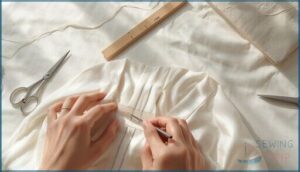 techniques for hemming and neckline construction techniques for hemming and neckline construction