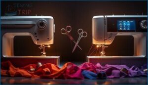 thread cutting button vs. programmable cutting thread cutting button vs. programmable cutting