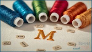 thread selection for quality monograms thread selection for quality monograms