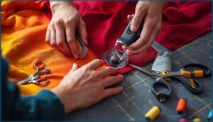 use scissors and rotary cutters with care use scissors and rotary cutters with care