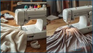 using a serger vs. sewing machine using a serger vs. sewing machine