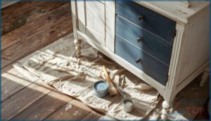 using chalk paint for a distressed look using chalk paint for a distressed look