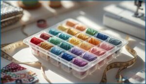 using ice cube trays for bobbin organization using ice cube trays for bobbin organization