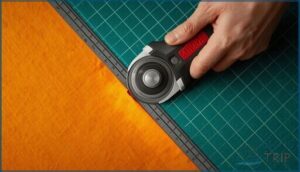 using rotary cutters for clean edges using rotary cutters for clean edges