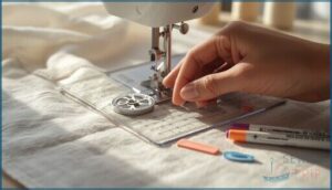 using seam guides and markers using seam guides and markers