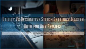 utility vs decorative stitch settings utility vs decorative stitch settings
