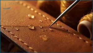 waxed thread: friction reduction and water resistance waxed thread: friction reduction and water resistance