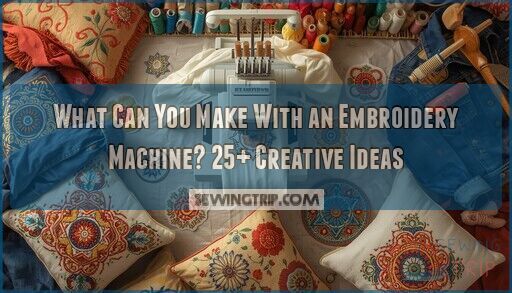 what can you make with embroidery machine
