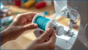 winding and inserting the bobbin winding and inserting the bobbin