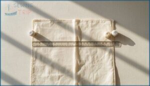 aligning with fabric grain aligning with fabric grain