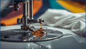 applying sewing machine oil for smooth operation applying sewing machine oil for smooth operation