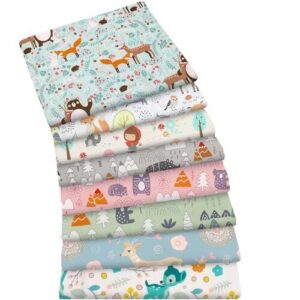 Top 8 Fabric Bundles for Kids: Safe, Creative & Fun Options 4 Aubliss 8pcs Fat Quarter Fabric B08DTT7VJQ