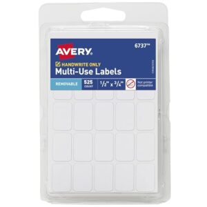 How to Store Sewing Kit Supplies Properly: Tips & Best Products 3 Avery Multi Use Removable Labels, 1/2" B004INKGYA