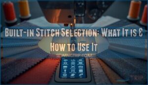built in stitch selection built in stitch selection