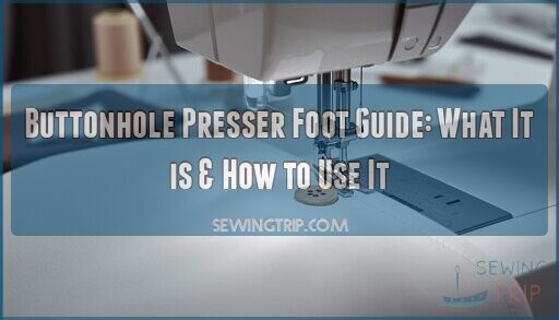 buttonhole presser foot guide