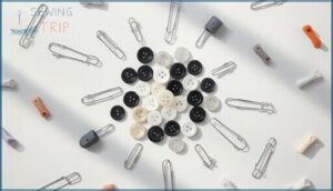 buttons, safety pins, and fasteners buttons, safety pins, and fasteners