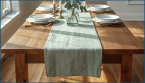 can a table runner be shorter than the table can a table runner be shorter than the table
